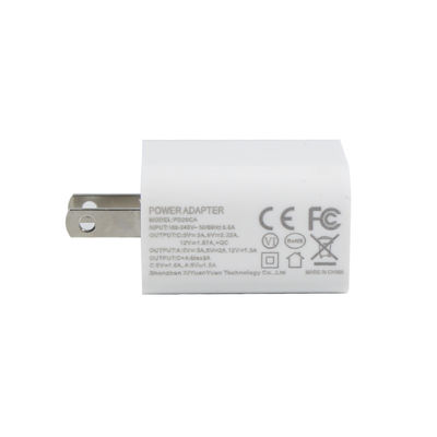US 2-Pin 20W Dual-Port USB-Wandladegerät – Typ-C & USB-A Schnelllade-Netzteil für Telefon, Tablet, Kamera