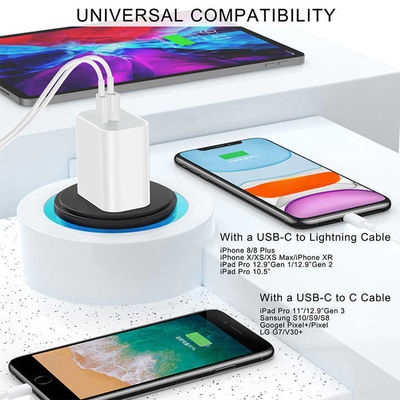 US 2-Pin 18W Dual USB Wandladegerät – Typ-C & USB-A Schnelllade-Netzteil für Smartphone, Tablet, Kamera