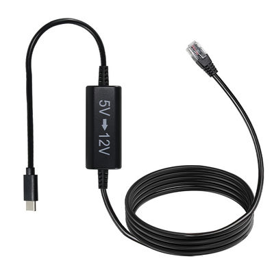 USB-C bis 12V-Step-Up-Kabel mit Gleichstromstecker -5V bis 12V Stromwandlerkabel für Router, LED, Kamera, Ventilator