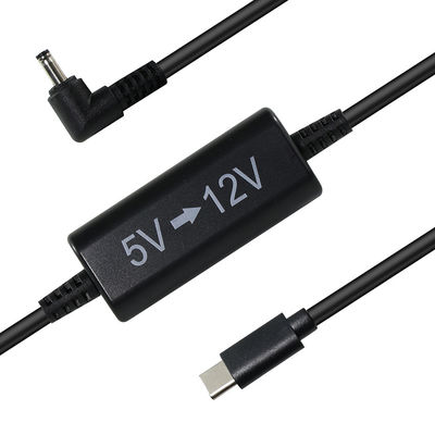 USB-C bis 12V-Step-Up-Kabel mit Gleichstromstecker -5V bis 12V Stromwandlerkabel für Router, LED, Kamera, Ventilator