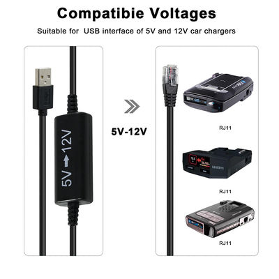 USB-zu-RJ45-Ethernet-Power-Injector-Kabel – 5V-auf-12V-Step-Up-Wandler für IP-Kamera, Router, Mini-POE-Gerät