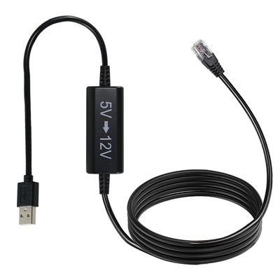 USB-zu-RJ45-Ethernet-Power-Injector-Kabel – 5V-auf-12V-Step-Up-Wandler für IP-Kamera, Router, Mini-POE-Gerät