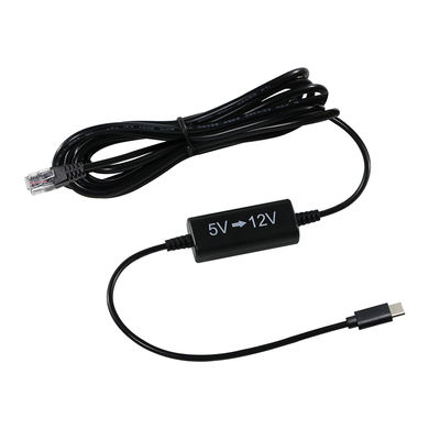 USB-C zu RJ45 Strominspritzkabel -5V bis 12V Step-Up Ethernet-Adapter für IP-Kamera, Access Point, IoT-Gerät