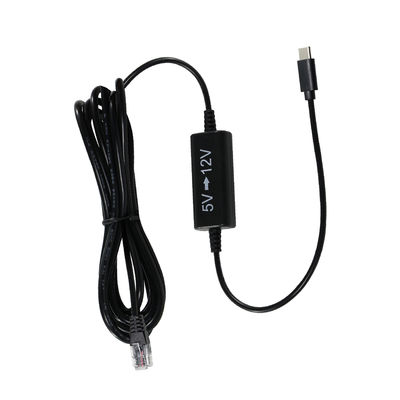USB-C zu RJ45 Strominspritzkabel -5V bis 12V Step-Up Ethernet-Adapter für IP-Kamera, Access Point, IoT-Gerät