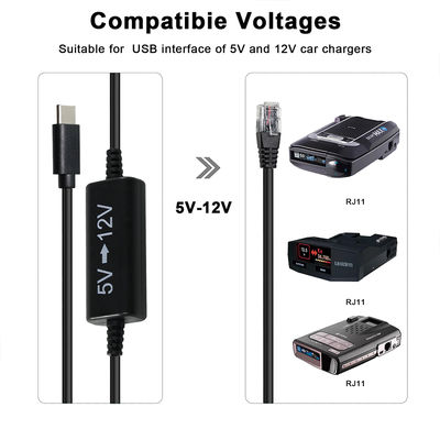 USB-C zu RJ45 Strominspritzkabel -5V bis 12V Step-Up Ethernet-Adapter für IP-Kamera, Access Point, IoT-Gerät