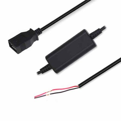 USB-Frau oder Micro-USB (Rechtwinkel) zu Alligator Clip / Zinndraht / Terminal Step-Up Kabel 5V bis 9V/12V Power Booster für DIY