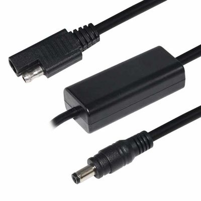 SAE zu DC 5,5x2,1 mm Step-Up-Stromkabel -5V zu 12V Umrichter Adapter für Solarzentrale, Batteriepack, LED, Router