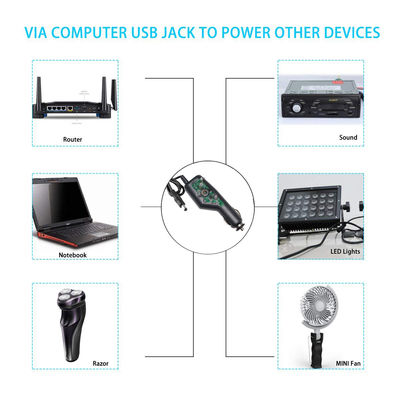 12V Zigarettenschalter für Autos mit 5,5x2,1 mm DC-Barrel Plug Adapter