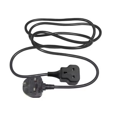 UK 3-Pin Stecker Männlich-Frauen-Stromverlängerungskabel - British Standard Stromkabel für Heim-, Büro- und Elektronikverlängerung