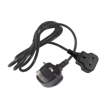 UK 3-Pin Stecker Männlich-Frauen-Stromverlängerungskabel - British Standard Stromkabel für Heim-, Büro- und Elektronikverlängerung