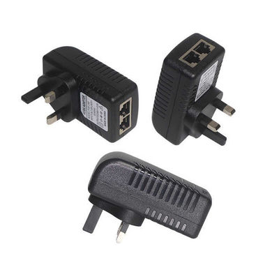 UK Plug PoE Injektor Adapter -48V Active Power Over Ethernet Versorgung für IP-Kamera, drahtlose AP, VoIP-Telefon