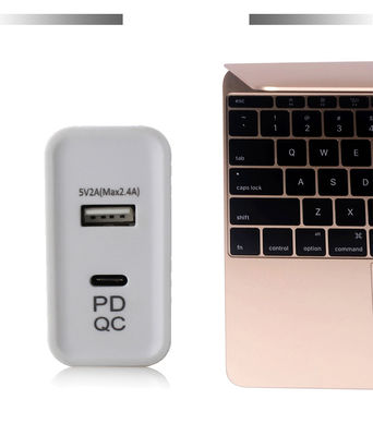 US Plug 2-Port Wandladegerät   45W Schnellladeadapter mit USB-C- und USB-A-Ausgang für Telefon, Tablet, Laptop, Heim- und Reisegebrauch