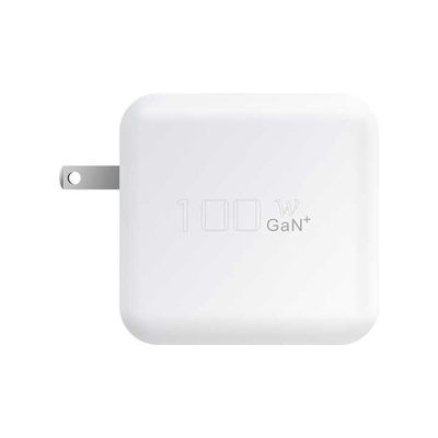 US Plug 100 Watt USB-C Wandladegerät 2 Pins Hochleistungs-Adapter für Laptop, Tablet, Telefon, Typ-C Geräte