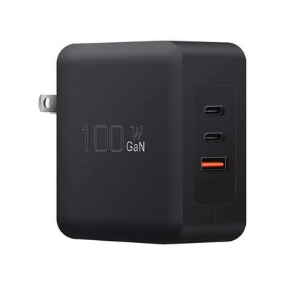 US Plug 100W Wandladegerät   Dual USB-C & USB-A Schnellladeadapter für Laptop, Tablet, Telefon, Reisegebrauch (100   240V Eingang)