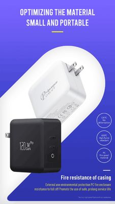 US 2-Pin Wandladegerät mit einzelnem USB-C-Anschluss, 140W Hochgeschwindigkeitsausgang, Schnellladeadapter für Laptop/Mobilgerät