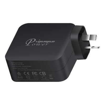 AU 2-Pin USB-C Wandladegerät, 100W Hochgeschwindigkeits-Ausgang Typ-C Netzteil für Laptop, Tablet, Mobilgerät
