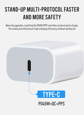 AU 2-Pin USB-C Wandladegerät, 45W Schnelllade-Netzteil für Laptop, Tablet, Smartphone