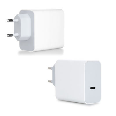EU 2-Pin USB-C Wandladegerät, 60 Watt schneller Typ-C-Power-Adapter für Laptop, Tablet und Smartphone