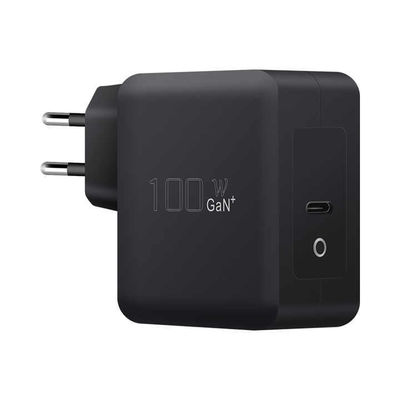 EU 2-Pin USB-C Wandladegerät, 100 Watt schneller Typ-C-Power-Adapter für Laptop, Tablet und Mobilgeräte