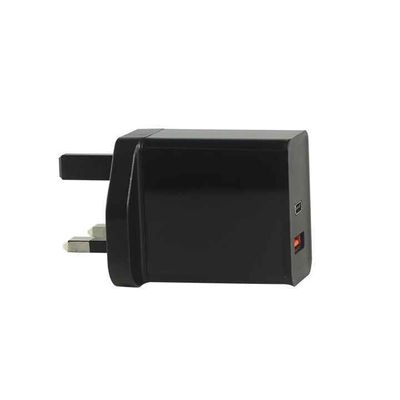 45W EU-Doppelanschluss-USB-C-USB-A-GaN-Ladegerät für Laptop-Tablet
