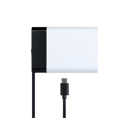60W USB-C Netzteil mit festem Kabel, Hochgeschwindigkeits-Typ-C-Wandladegerät für Laptop, Tablet und Smartphone