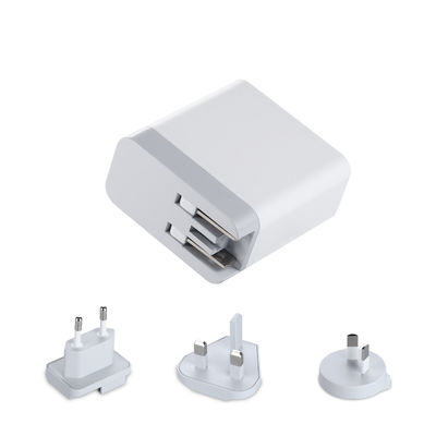 Multi-Port-USB-Wandladegerät mit austauschbaren Steckdosen, 60W-USB-A und USB-C-Power-Adapter für Zuhause, Büro und Reisen