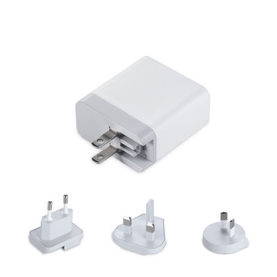 Multi-Port-USB-Wandladegerät mit austauschbaren Steckdosen, 60W-USB-A und USB-C-Power-Adapter für Zuhause, Büro und Reisen
