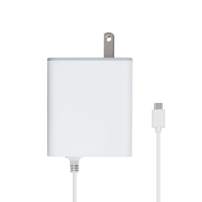 60W USB-C US Wandladegerät mit festem Kabel, Hochgeschwindigkeits-Type-C-Power-Adapter für Smartphones, Tablets und Laptops