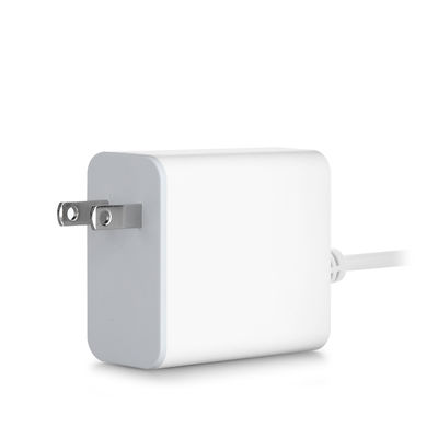 60W USB-C US Wandladegerät mit festem Kabel, Hochgeschwindigkeits-Type-C-Power-Adapter für Smartphones, Tablets und Laptops
