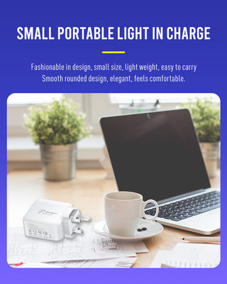 2-Pin-USB-C-Ladegerät mit doppelten Ports, 100W High-Speed Type-C-Power-Adapter für Laptops, Tablets und Smartphones