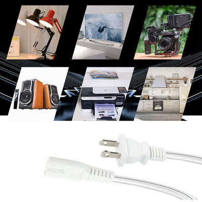 QIUCABLE TV Netzkabel - 2er-Pack 3m 2-poliger, nicht polarisierter Stecker NEMA 1-15P auf C7 Abbildung 8 Ersatz-Netzkabel (B0D7RKLTSJ)
