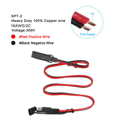 QIUCABLE SAE Schnellanschluss-Verlängerungskabel 6 Fuß 16AWG SAE auf SAE Schnellanschluss (B09N3M51Y5)
