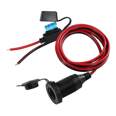 12V 24V Zigarettenanzünder Steckdose zu Zinndrahtkabel mit Inline-Sicherung