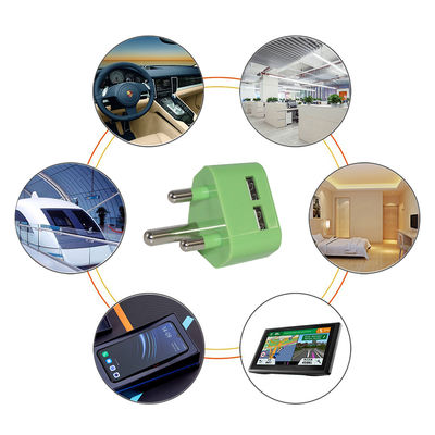 SA Plug Dual USB-A Wandladegerät 5V 2,4A für Mobilgeräte