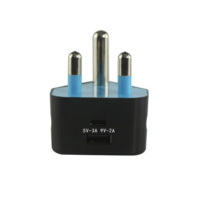 SA-Steckdosen-USB-Ladegerät mit USB-C- und USB-A-Anschlüssen 5V 3,4A