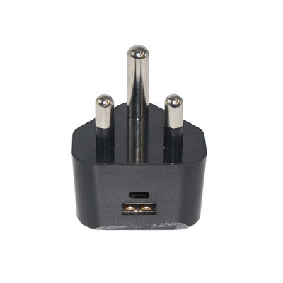 SA-Steckdosen-USB-Ladegerät mit USB-C- und USB-A-Anschlüssen 5V 3,4A