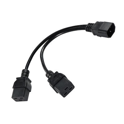 IEC 60320 Stecker auf 2 x C19 Buchse Y-Kabel C14 auf Dual C19 Stromverteilerkabel für PDU Server Rack Rechenzentrum