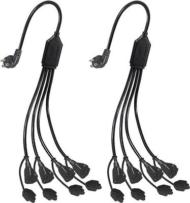 NEMA 5-15P auf 4-fach US-Steckdosen-Stromverteilerkabel 125V 15A