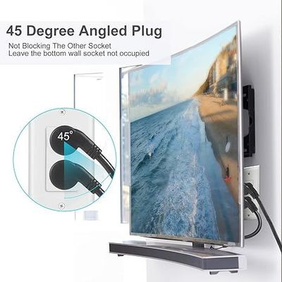 NEMA 5-15P auf 4-fach US-Steckdosen-Stromverteilerkabel 125V 15A