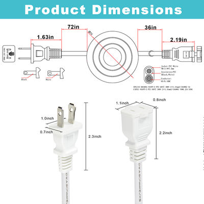NEMA 1-15P zu US Power Outlet Extension Cord mit Fußpedalschalter - Inline Step Control Cable für Lampen, Schreibtischlicht, Heimgebrauch