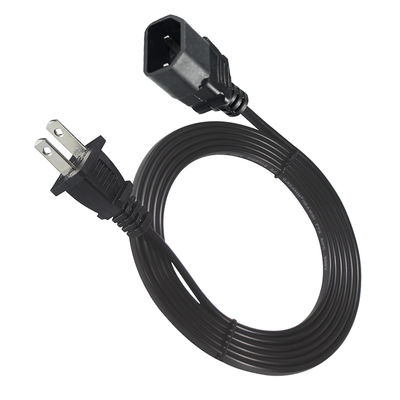 NEMA 1-15P auf IEC C18 Netzkabel - 2-poliger US-Stecker auf C18-Anschlusskabel für Laptop-Adapter, Projektor, Monitor-Netzteil