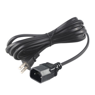 NEMA 1-15P auf IEC C18 Netzkabel - 2-poliger US-Stecker auf C18-Anschlusskabel für Laptop-Adapter, Projektor, Monitor-Netzteil