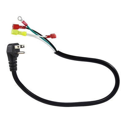 Winkelstecker US 3-Polig auf Kabelschuh/Ringkabelschuh Netzkabel 14AWG