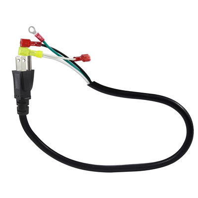 Winkelstecker US 3-Polig auf Kabelschuh/Ringkabelschuh Netzkabel 14AWG