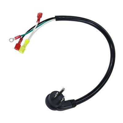 Winkelstecker US 3-Polig auf Kabelschuh/Ringkabelschuh Netzkabel 14AWG
