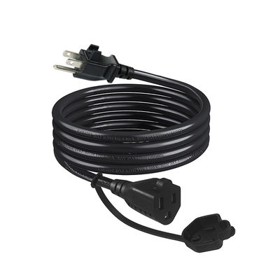 NEMA 5-15P zum Auslassverlängerungskabel mit Kabelklemm 14AWG