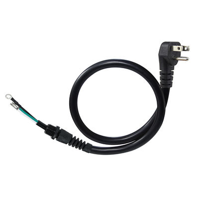 NEMA 5-15P Winkelstecker auf Schuko-Stecker Netzkabel mit Zugentlastung