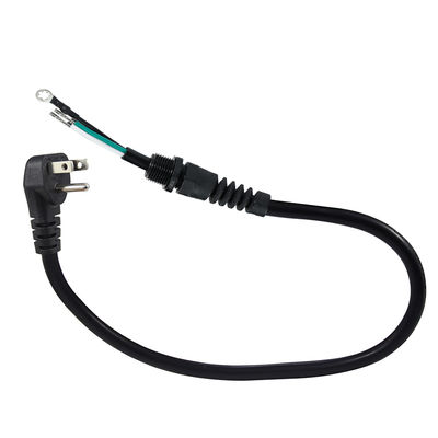 NEMA 5-15P Winkelstecker auf Schuko-Stecker Netzkabel mit Zugentlastung