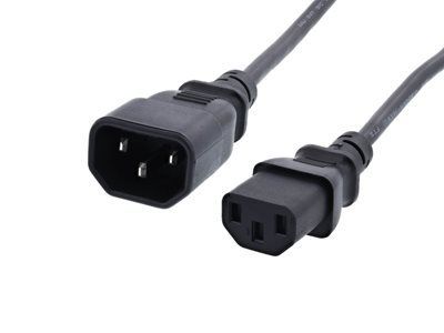 12 Fuß C13 Netzkabel für Computerperipherie und Home Office