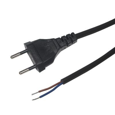 1.8M EU 2Pin Stecker Stromkabel 250V 10A PVC Kabel